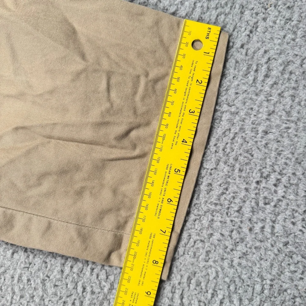 Vintage Polo Ralph Lauren Preston Chinos Mens 36x34 Fits 36x32 Beige Khaki Pants
